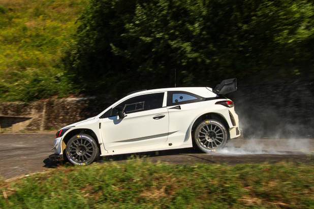 Rallye Bilder der Test Hyundai WRT 2018